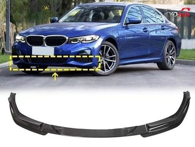 3D Style Real Carbon Front Lip For BMW G20 320i 330i 330e M340i 2019-23 M Sport