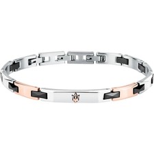 Bracelet SILVER ROSEGOLD BLACK CÉRAMIQUE JM424ATZ50 Maserati Homme