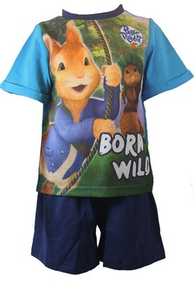 Peter Rabbit Shorty kurzer Schlafanzug Hase Fotodruck