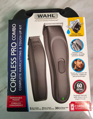 Wahl Cordless Rechargeable Haircutting Kit, Removable Blades, Model 9649