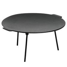 Grillplatte Dutch Oven Tisch Rund 45 cm Grillaufsatz aus Gusseisen