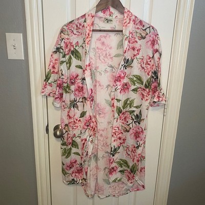Show Me Your Mumu Brie Floral Kimono Garden of Blooms One Size Open Front Layer