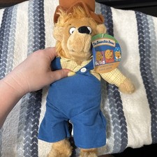 NWT The Berenstain Bears Papa Bear Plush Vintage 13" Kellytoy Plush