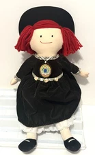 2001 MADELINE DOLL Rag Doll Special Edition Velvet Dress & Hat 18" by Eden