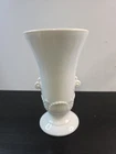 Vintage Anchor Hocking Vitrock Art Deco White Milk Glass Vase