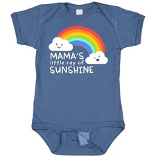 Inktastic Mama's Little Ray Of Sunshine Baby Bodysuit Mama New I Love My Mother
