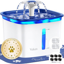 Innovation Award Winner 95Oz/2.8L Pet Fountain, Automatic Cat Water Fountain Dog