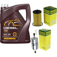 Mann Inspektionspaket 5L Mannol Diesel TDI 5W-30 FüR Opel Corsa C 1.2 1.0 Meriva