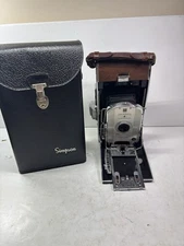 Vintage 1940s Polaroid Model 95A Folding Camera W/ Case UNTESTED