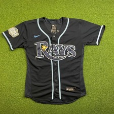 Tampa Bay Rays Nike Kevin Kiermaier #39 MLB Black Jersey Sz 40
