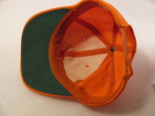 REACT Hat Mens Orange Adjusts Patch Logo Amateur Ham CB Radio Emergency Ass. Cap - Picture 2 of 10
