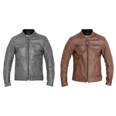 John Doe Men's Motorcycle Jacket Storm - Vintage Biker Leather with Protectors