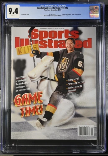 MARK STONE RARE SI FOR KIDS MAG W/ CARDS 2019 VEGAS KNIGHTS NEWSSTAND CGC 9.4