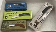 Stainless Steel Blade Knives Wholesale Lot of 4 See Description for Details