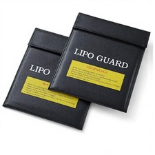 Fireproof LiPo Battery Safety Bag 18x23cm Black Fireproof RC Charging Storage
