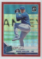 2019 Panini Donruss Optic Rated Rookies Red Pandora Prizm 49/99 Brad Keller 0q3