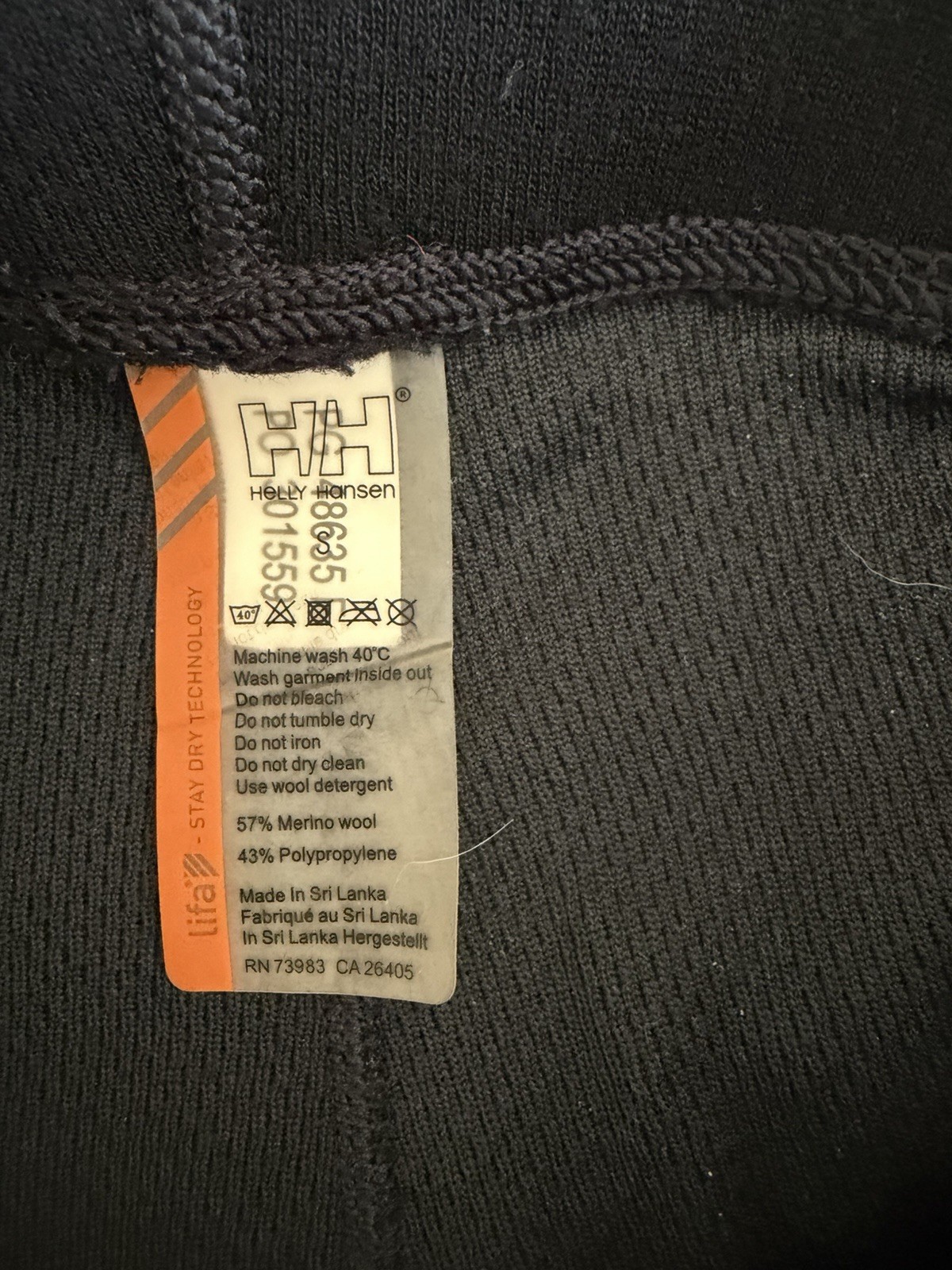 Helly Hansen Original Base Layer Pant Womens Smal… - image 3