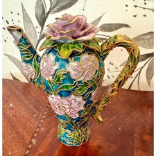 Cloisonne Miniature metal and enamel Teapot from Oriental Treasures