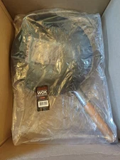 Yosukata 13.5" Carbon Steel Wok Pan - Flat Bottom - New Open Box - Excellent!