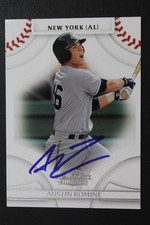 Austin Romine Yankees Autographed Signed Baseball Card 2008 Donruss Threads #51