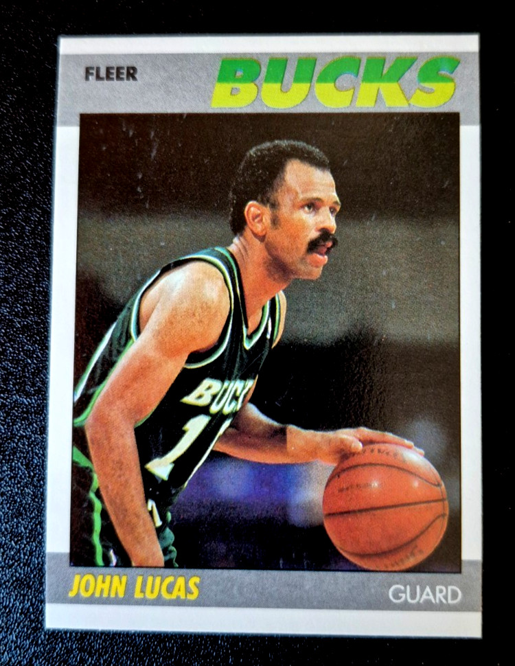 1987-88 Fleer Basketball John Lucas #66 NEAR MINT 87 Milwaukee Bucks  MINT
