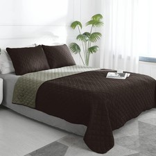 Reversible duvet cover with 1 duvet cover and 2 pillow shams , soft bed cover.