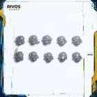 Skitarii Heads B x 10 - Adeptus Mechanicus - 40K Bits