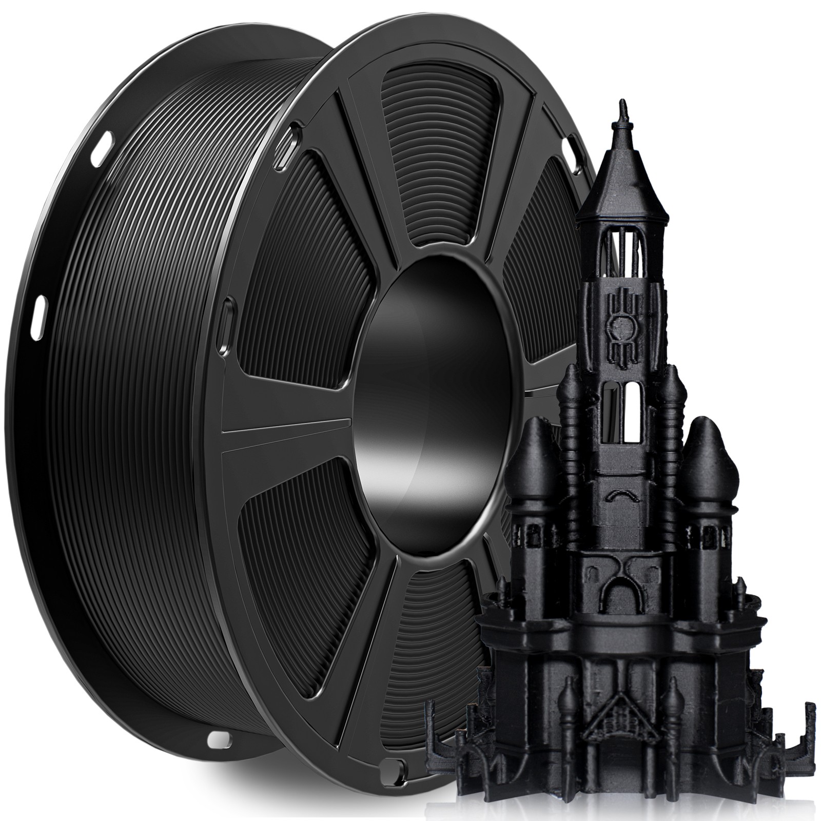 Geeetech Filament PLA Schwarz 1,75mm 1KG Per Roll For FDM 3D Drucker Neu DE