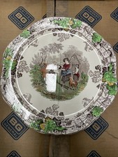 Vintage Copeland Spode Byron Series 2 Quartered Sandwich Plate Octagonal 25 cm