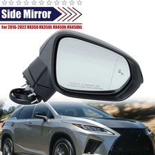 For 2016-2022 RX350 RX350L RX450h RX450hL Mirror Power Folding Passenger RH Side