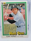 TONY PEREZ In Person SIGNED on Card auto Autographed MLB BASEBALL SIG RED SOX