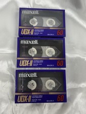 Maxell UDX- II 60 Cassette Tapes Lot of 3 NEW / SEALED