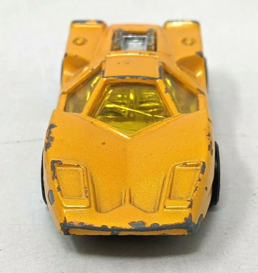 VTG Corgi Juniors Growlers Marcos XP Yellow Gold Diecast Car Great Britain HB21 - Image 4 of 4