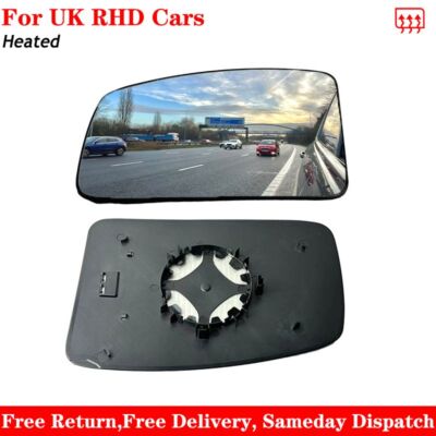 For Renault Master 2003-2025 Heated Wing Mirror Glass Right Driver Side