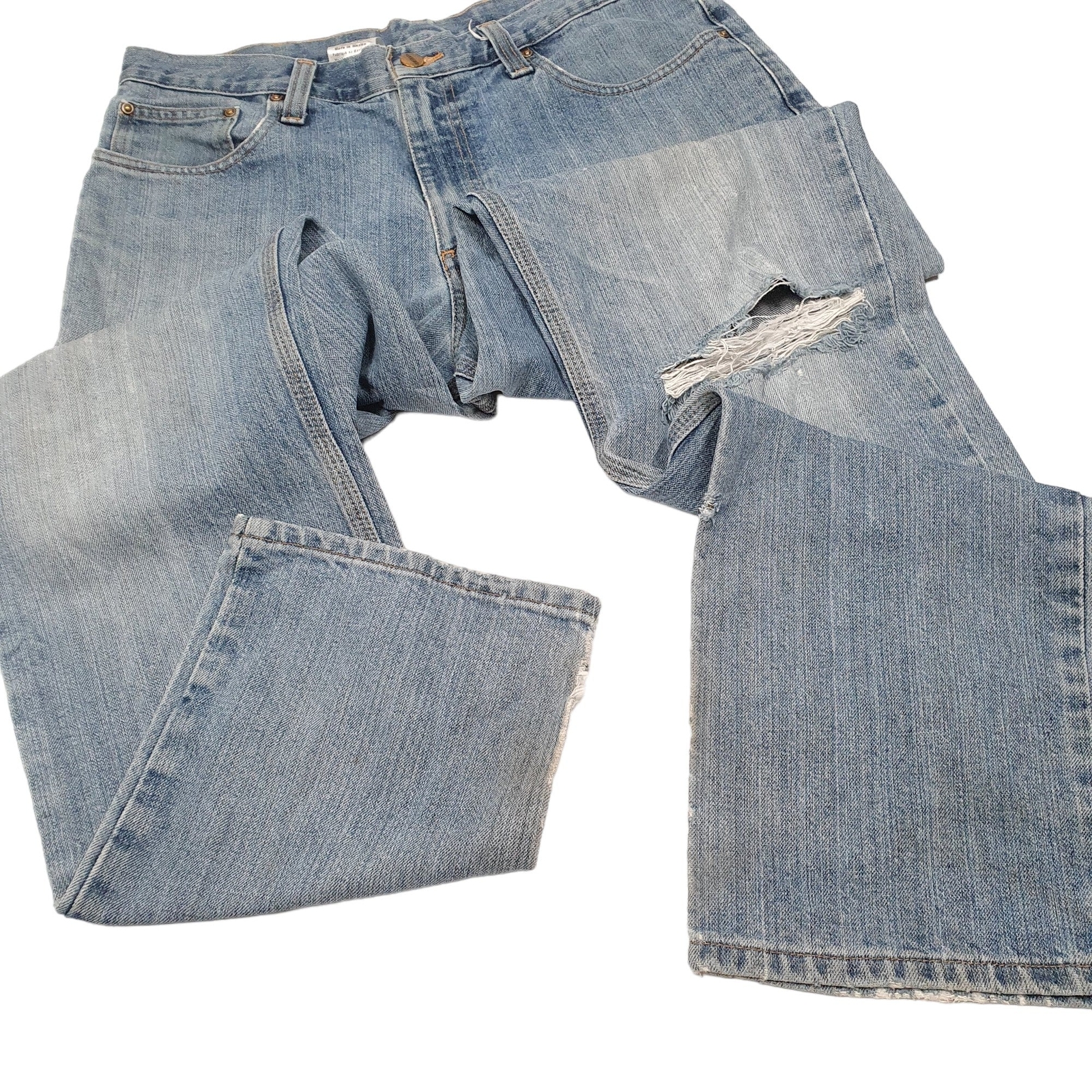 CARHARTT Casual Jeans Regular Fit Blue Denim Trousers Mens Relaxed W34 L34 image 4