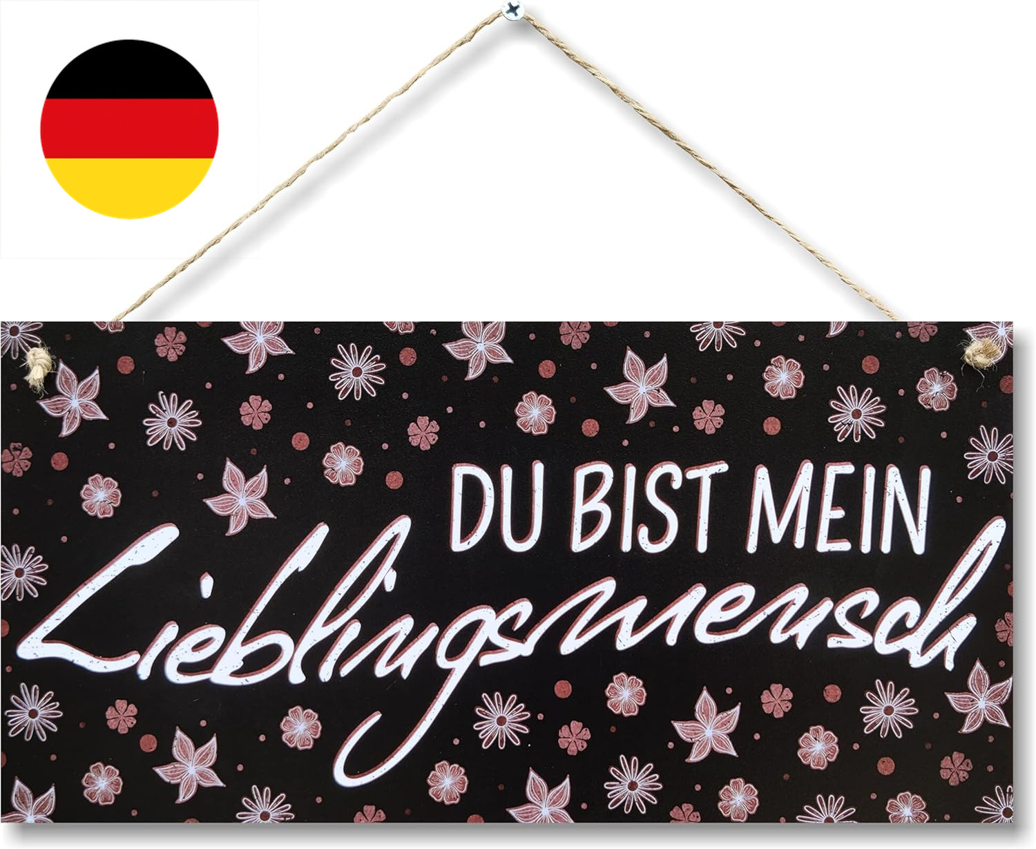 Du bist mein Lieblingsmensch Dekoschild Wohnkultur Hängeornamente dekorative Wan