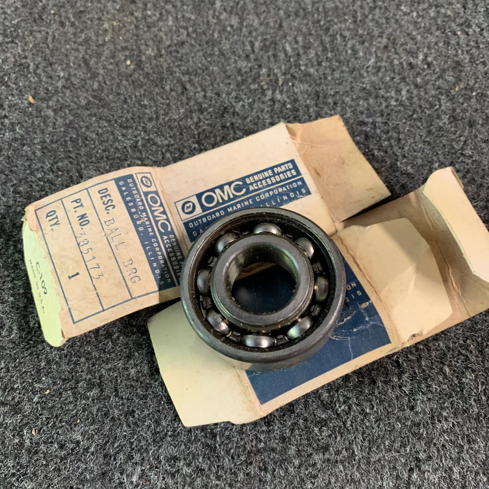 OMC 385173 Ball Bearing Assembly NOS OEM 0385173 | eBay