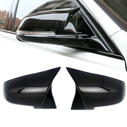 Gloss Black M3 Style Rear Mirror Cover Cap For BMW F20 F87 F30 F32 F36 X1 E84
