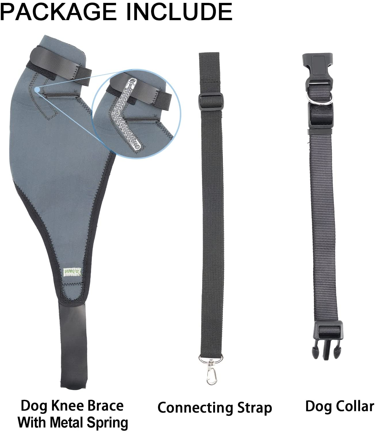 Dog Knee Brace, 8 Sizes Canine Dog Elbow Brace Knee Immobilizer Support