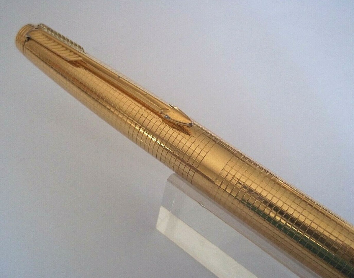PARKER 75万年筆 ゴールド プレート14金XFノブ美品 PARKER 75万年筆 ゴールド プレート14金XFノブ美品 - メルカリ