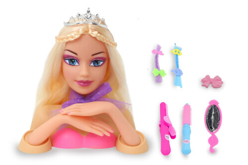 JAMARA KIDS FRISIERKOEPFE,KOSMETIK/SCHMINK/FOENKOFF Frisierkopf Set Bella Stylin - Bild 18 von 18