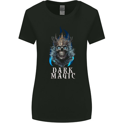 Dark Magic Skull King Damen T-Shirt breiter geschnitten