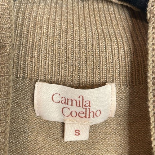 Camila Coelho Women’s Long Sleeve Elise dress in Camel Size Small NWT - Picture 5 of 7