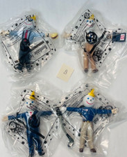 Jack in the Box Kids Meal Toys 1997 Lot Of 4 Bendable Jack Figures Set B Bin 15