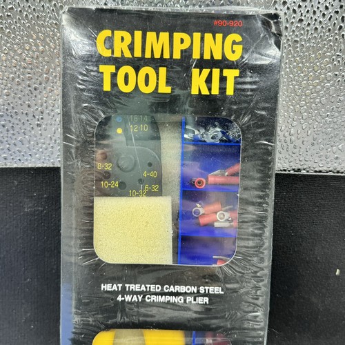 Olympia Crimping Tool Kit 4-Way Slicing Bolt Crimping Pliers Terminals #90-920 - Picture 2 of 8