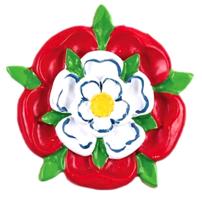 Tudor Rose Fridge Magnet House of Lancaster York Red White