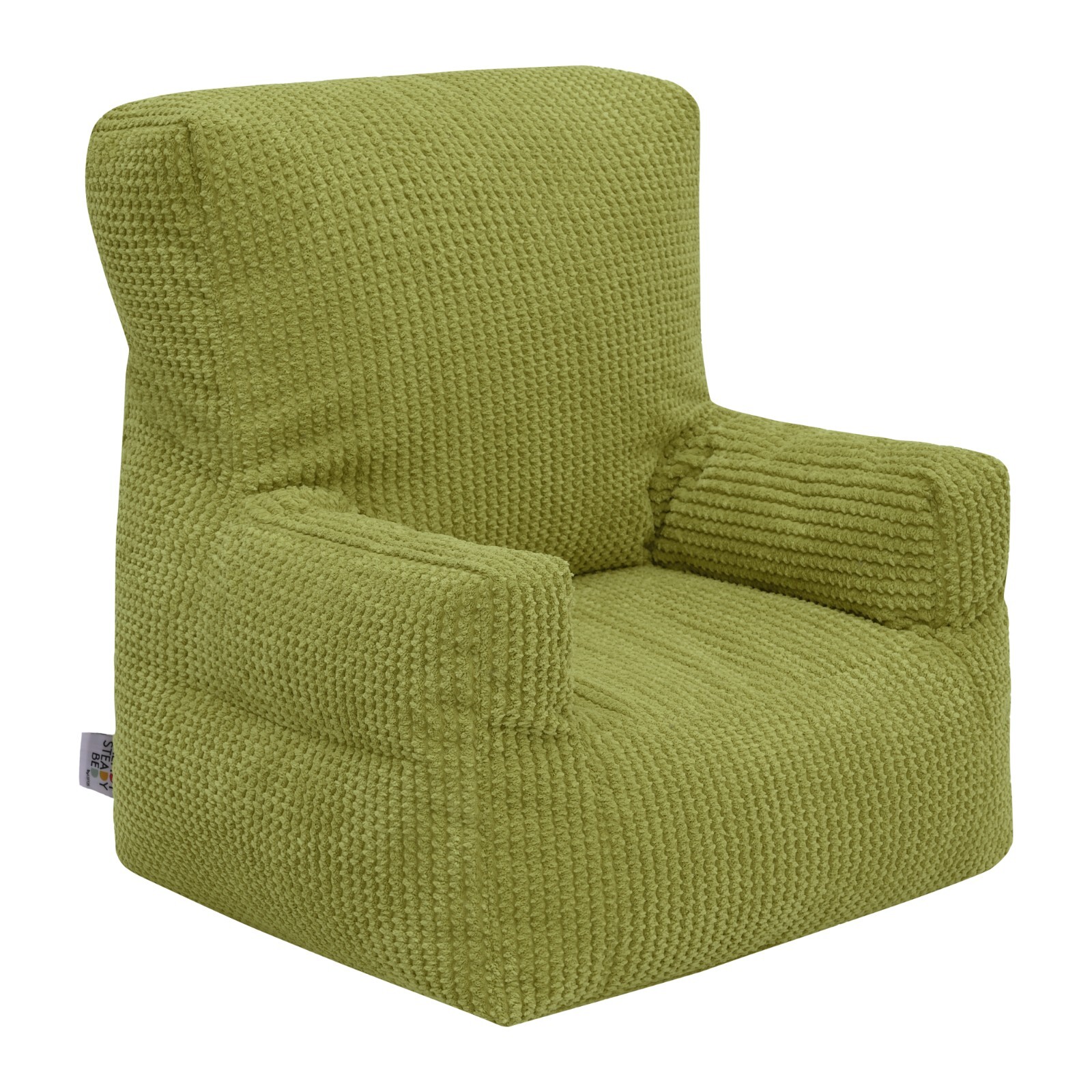 Ready Steady Bed Lime Kids Corduroy Bean Bag Chair Indoor Playroom