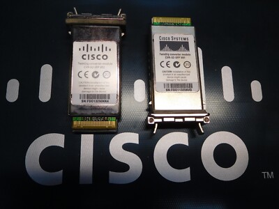 Lot of 2x Genuine Cisco CVR-X2-SFP V01 V02 TwinGig Converter Modules