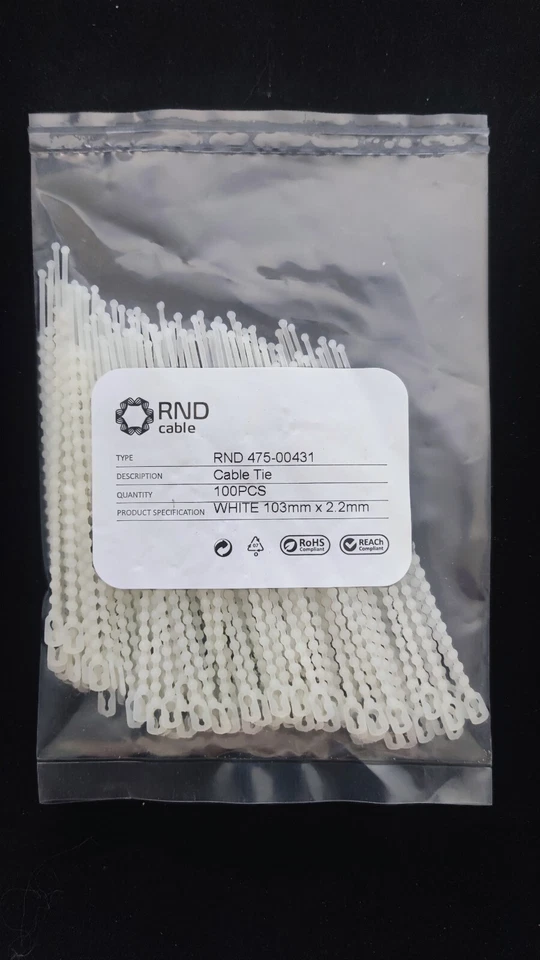 Kugelbinder - Blitzbinder - Schnellbinder - wiederverwendbar. Packung-100 St. - Bild 2 von 2