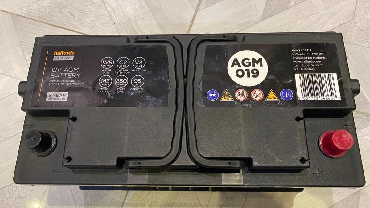 Halfords 019 2024 agm battery